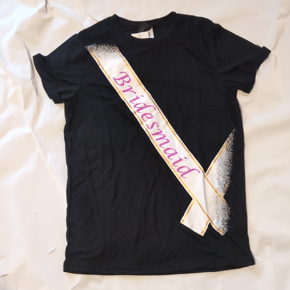 Black Bridesmaid Kids T-Shirt
